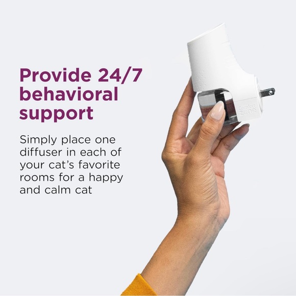 Comfort Zone Multi Cat Calming Diffuser: 3 Pheromone Diffusers & 3 Refills - Picture 5 of 9